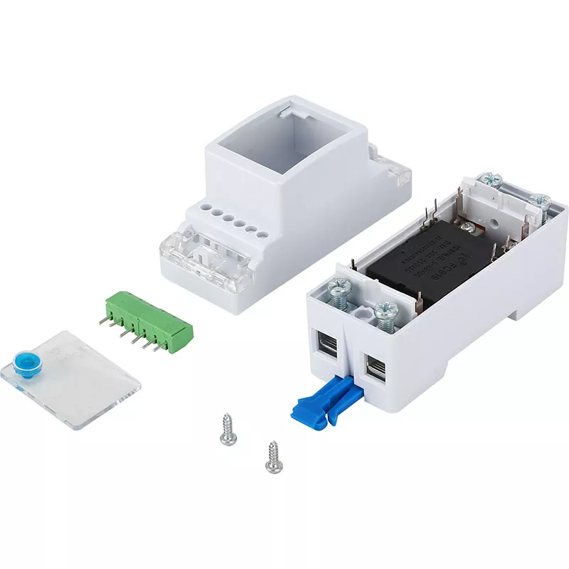 Eenfasig 2P-railtype van boven-in-onder-uit-vergrendelrelais